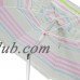 7ft Tilt Outdoor Aluminum Beach Umbrella Home Patio Sun Shade Pink Stripe 2 Pack   